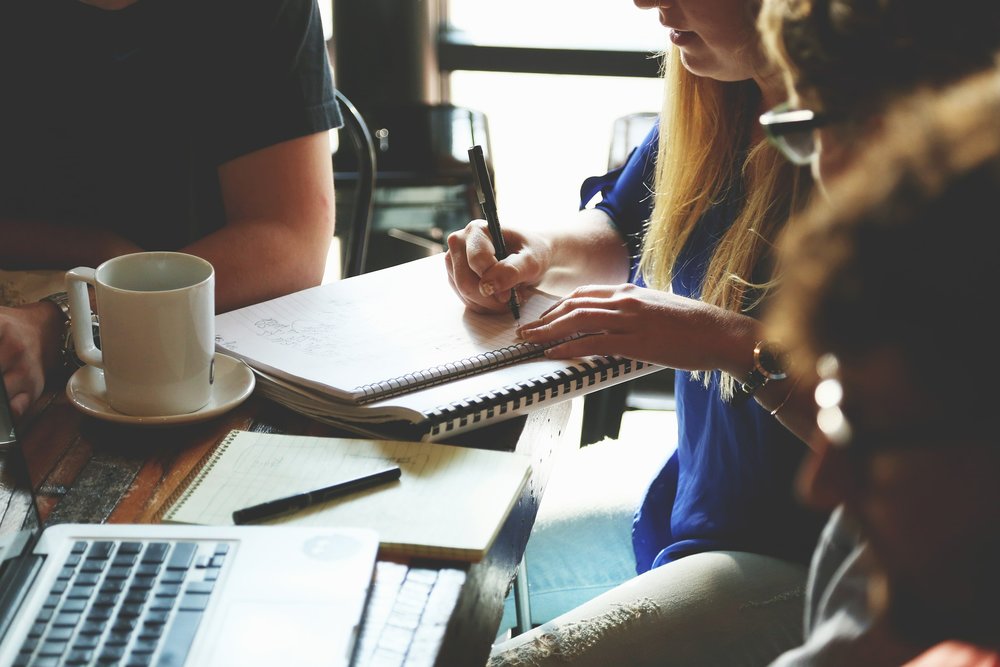 people at a meeting