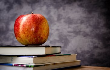 apple and books