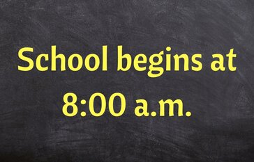 8 a.m. school day start