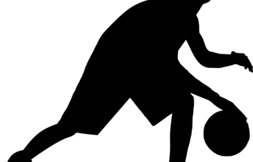 man playing basketball