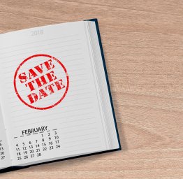 save the date stamp on calendar
