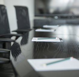 board room with chairs