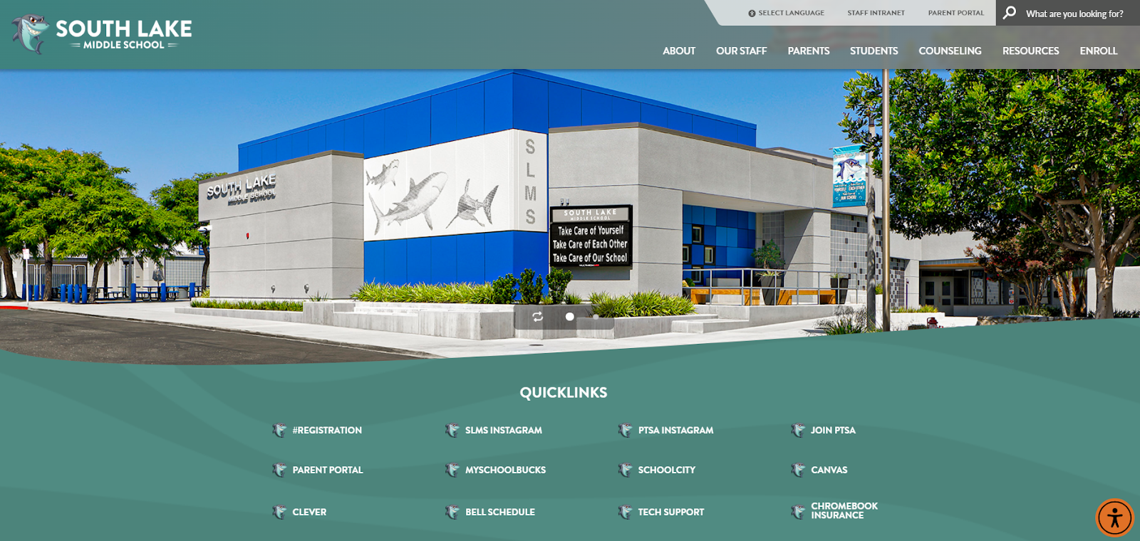 Southlake website homepage